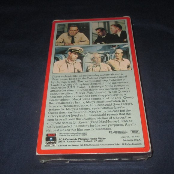 The Caine Mutiny (from 1954) (VHS, 1985) (Unopened) Humphrey Bogart - Picture 4 of 4